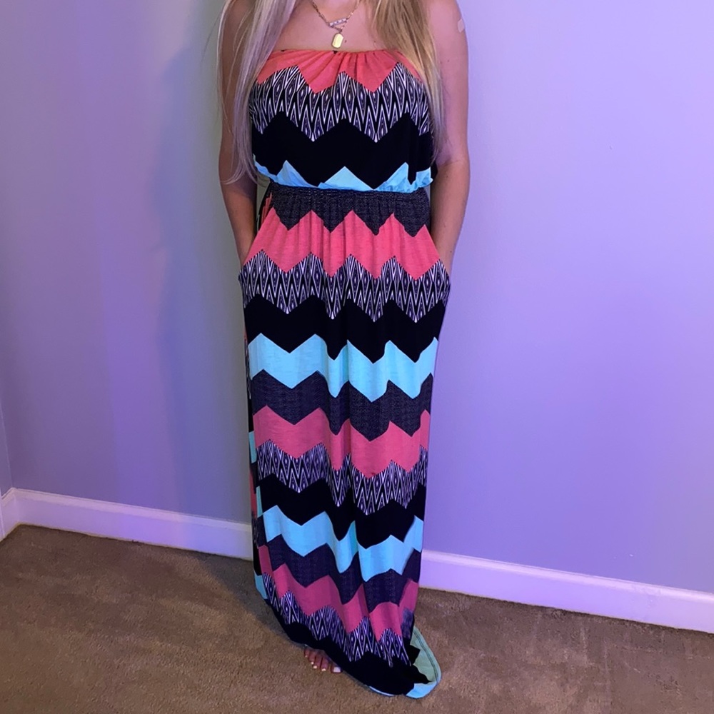 strapless women’s dress
